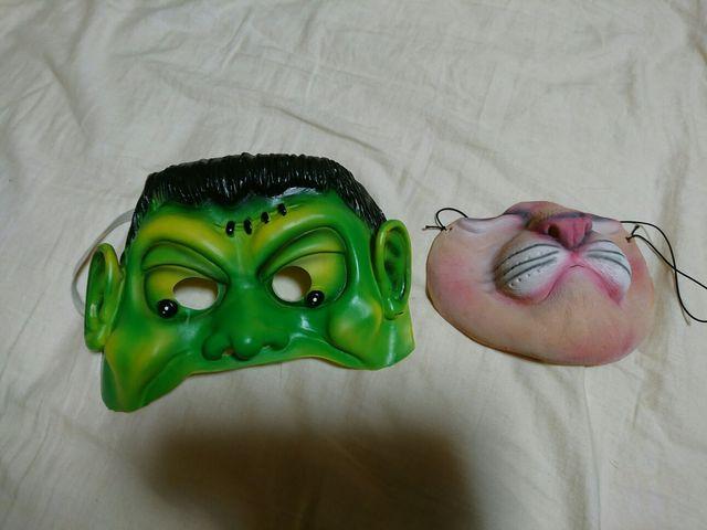 ハロウィン 立体マスク フランケン&猫 < 女性ファッション  ハロウィン 立体マスク フランケン&猫  < 女性ファッションの