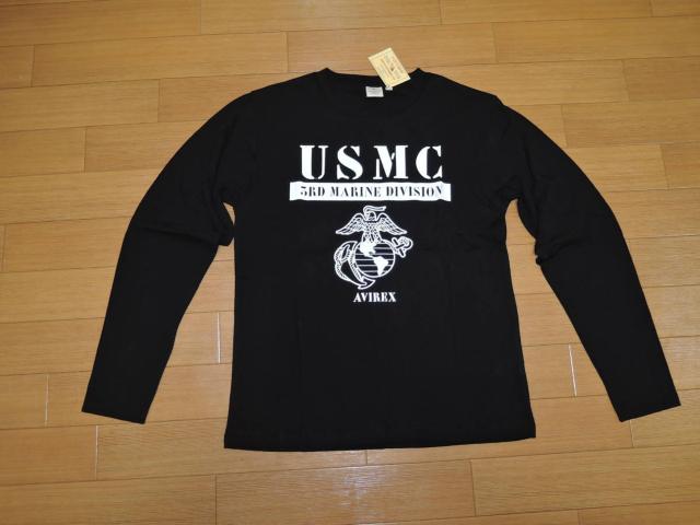 新品アビレックスAVIREXロンTシャツM黒カットソーUSMC < ブランド  新品アビレックスAVIREXロンTシャツM黒カットソーUSMC  < ブランドの