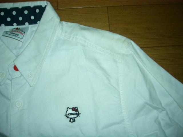 新品 アトモス HELLO KITTY×ATMOS OX SHIRTS 白L シャツ < ブランド  新品 アトモス HELLO KITTY×ATMOS OX SHIRTS 白L シャツ < ブランドの
