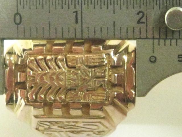 極美品 男女兼用 18K 18金リング 指輪 印台 古代中世柄 #18.5~19 < 女性アクセサリー/時計 極美品 男女兼用 18K 18金リング 指輪 印台 古代中世柄 #18.5~19 < 女性アクセサリー/時計の