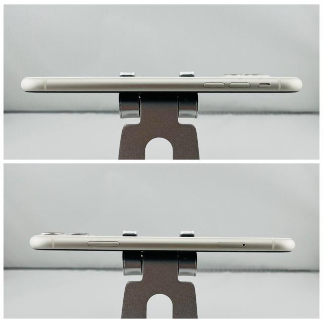 S 100% iPhone 11 64 GB SIM�t���[ �z���C�g �{�� �� �Ɠd/AV�� 