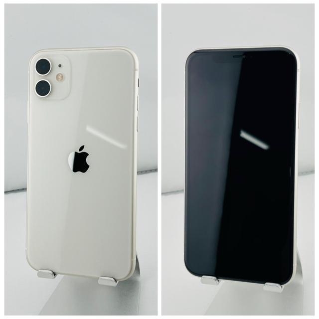 S 100% iPhone 11 64 GB SIM�t���[ �z���C�g �{�� �� �Ɠd/AV�� 
