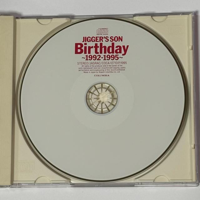 JIGGER'S SON / Birthday�`1992-1995�` �� CD/DVD/�r�f�I�� 