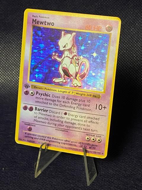 極希少 ミュウツー 1st 初版 ポケカ 10/102 ホロポケモンカード ポケモン < トレーディングカード 極希少 ミュウツー 1st 初版 ポケカ 10/102 ホロポケモンカード ポケモン < トレーディングカードの
