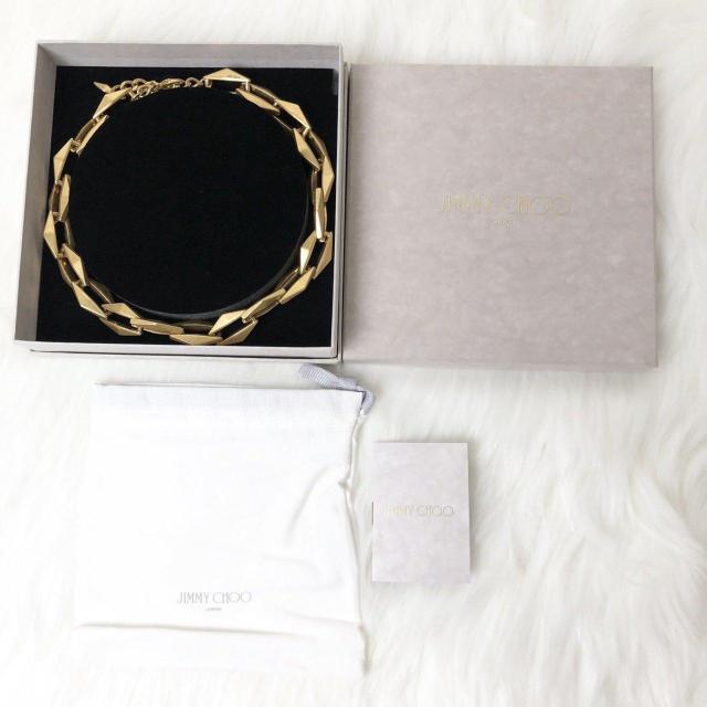 【美品】JIMMY CHOO ジミーチュウ ダイヤモンド チェーンリンク ネックレス ハンドメイド品 < ブランド 【美品】JIMMY CHOO ジミーチュウ ダイヤモンド チェーンリンク ネックレス ハンドメイド品 < ブランドの
