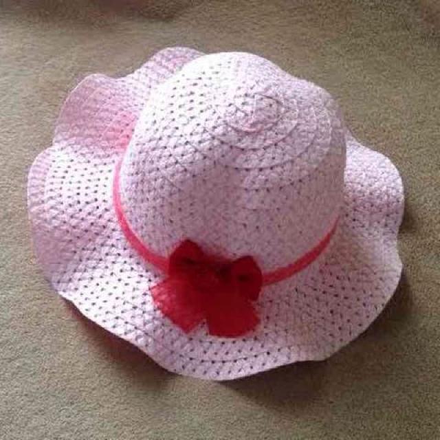 新品■キッズ 子供用 レース&リボン ハット 麦わら帽子 涼しい 軽量 形状記憶 < キッズ/ベビー  新品■キッズ 子供用 レース&リボン ハット 麦わら帽子 涼しい 軽量 形状記憶  < キッズ/ベビーの