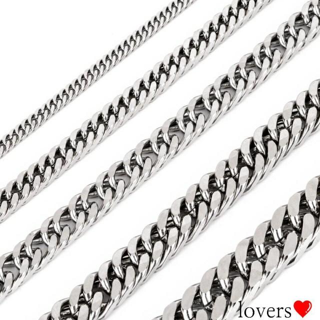 送料込12mm幅シルバーステンレスダブル2面カットチェーンブレス < 男性アクセサリー/時計  送料込12mm幅シルバーステンレスダブル2面カットチェーンブレス < 男性アクセサリー/時計の