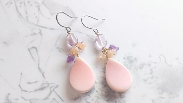 14kgf*花と夕暮れのピアス* 18016 < 女性アクセサリー/時計 14kgf*花と夕暮れのピアス* 18016 < 女性アクセサリー/時計の