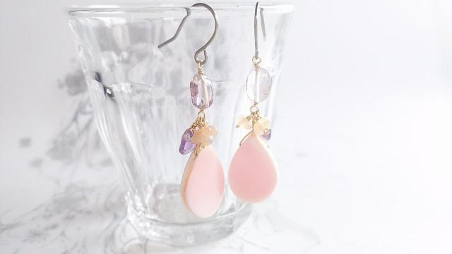 14kgf*花と夕暮れのピアス* 18016 < 女性アクセサリー/時計 14kgf*花と夕暮れのピアス* 18016 < 女性アクセサリー/時計の