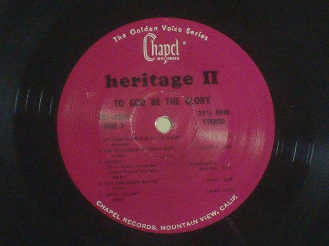 TO GOD BE THE GLORY / heritage U US盤LP < CD/DVD/ビデオ  TO GOD BE THE GLORY / heritage U US盤LP < CD/DVD/ビデオの