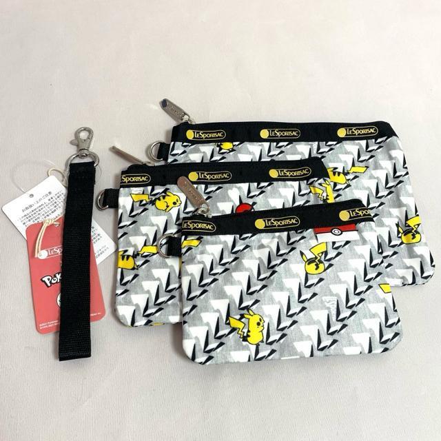 ★新品★LeSportsac レスポートサック ピカチュウモノグラム ポーチ コスメポーチ 3455 セット 送料無料 < 女性ファッション  ★新品★LeSportsac レスポートサック ピカチュウモノグラム ポーチ コスメポーチ 3455 セット 送料無料 < 女性ファッションの