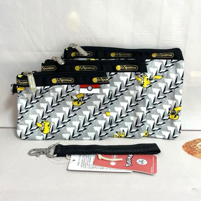 ★新品★LeSportsac レスポートサック ピカチュウモノグラム ポーチ コスメポーチ 3455 セット 送料無料 < 女性ファッション  ★新品★LeSportsac レスポートサック ピカチュウモノグラム ポーチ コスメポーチ 3455 セット 送料無料 < 女性ファッションの