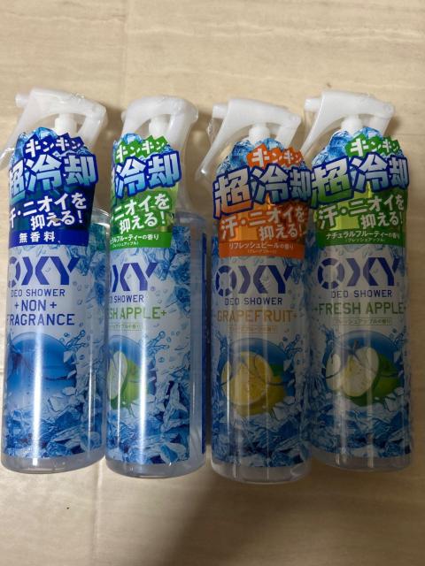 OXY オキシー デオシャワー 超冷却 汗・ニオイを抑える 無香料/アップル/GF 4本セット < 香水/コスメ/ネイル OXY オキシー デオシャワー 超冷却 汗・ニオイを抑える 無香料/アップル/GF 4本セット < 香水/コスメ/ネイルの
