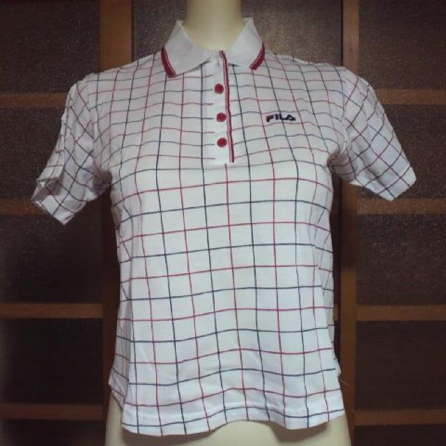 FILA/フィラチェック ポロシャツ GOLF < 女性ファッション  FILA/フィラチェック ポロシャツ GOLF  < 女性ファッションの