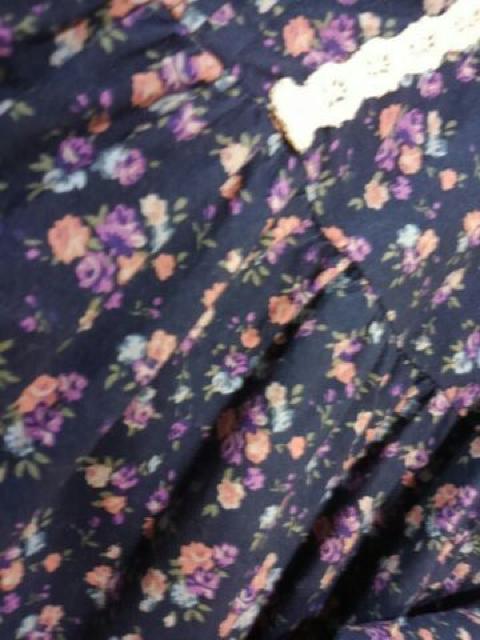 *フラワーモヨウ コットンチュニックブラウス* M < 女性ファッション *フラワーモヨウ コットンチュニックブラウス* M < 女性ファッションの