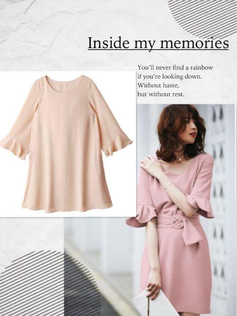 【限定SALE】さえこさんワンピース●ベルスリーブフレアワンピ●コーラルピンク < 女性ファッション  【限定SALE】さえこさんワンピース●ベルスリーブフレアワンピ●コーラルピンク  < 女性ファッションの