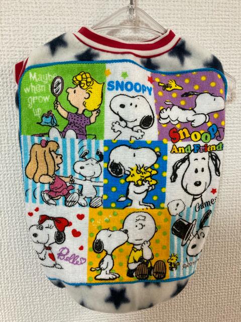 ハンドメイド スヌーピー シャツ フリース 星 犬服 L < ペット/手芸/園芸  ハンドメイド スヌーピー シャツ フリース 星 犬服 L  < ペット/手芸/園芸の