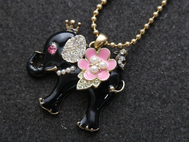 新品ゴスロリ姫系ゾウぞう象さんネックレスBETSEY JOHNSON < 女性アクセサリー/時計  新品ゴスロリ姫系ゾウぞう象さんネックレスBETSEY JOHNSON < 女性アクセサリー/時計の