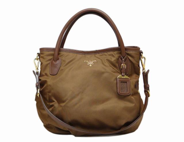 PRADA プラダ BR4420 TESSUTO VIT.DAI 2WAYトートバッグ ブラウン < ブランド PRADA プラダ BR4420 TESSUTO VIT.DAI 2WAYトートバッグ ブラウン < ブランドの