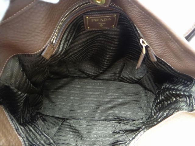 PRADA プラダ BR4420 TESSUTO VIT.DAI 2WAYトートバッグ ブラウン < ブランド PRADA プラダ BR4420 TESSUTO VIT.DAI 2WAYトートバッグ ブラウン < ブランドの
