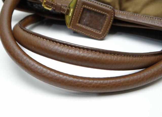 PRADA プラダ BR4420 TESSUTO VIT.DAI 2WAYトートバッグ ブラウン < ブランド PRADA プラダ BR4420 TESSUTO VIT.DAI 2WAYトートバッグ ブラウン < ブランドの