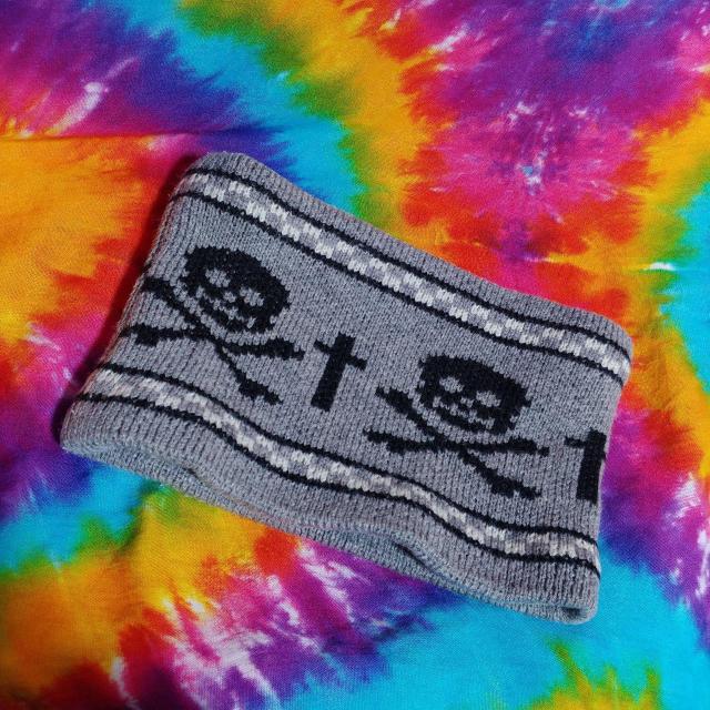 カッコイイ(///∇///)ドクロ×スカル□ニット×フリースネックウォーマー < キッズ/ベビー  カッコイイ(///∇///)ドクロ×スカル□ニット×フリースネックウォーマー  < キッズ/ベビーの