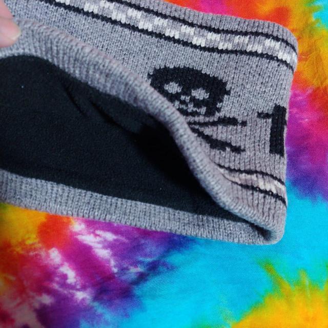 カッコイイ(///∇///)ドクロ×スカル□ニット×フリースネックウォーマー < キッズ/ベビー  カッコイイ(///∇///)ドクロ×スカル□ニット×フリースネックウォーマー < キッズ/ベビーの