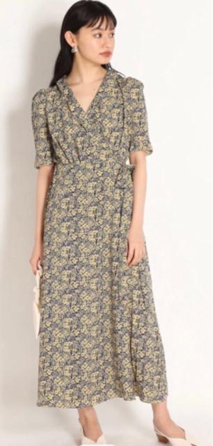 snidel カシュクールプリントワンピース < ブランド  snidel カシュクールプリントワンピース  < ブランドの