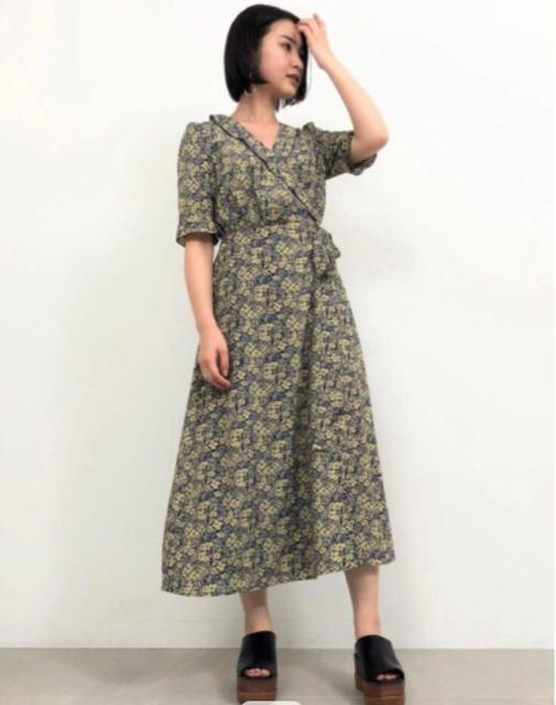 snidel カシュクールプリントワンピース < ブランド  snidel カシュクールプリントワンピース < ブランドの