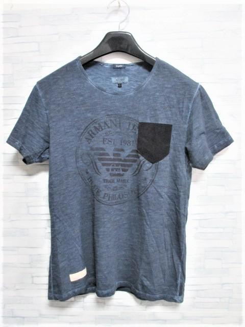 ☆ARMANI JEANS アルマーニジーンズ プリント ロゴ ヴィンテージ Tシャツ 半袖/メンズ/S☆新作モデル < ブランド ☆ARMANI JEANS アルマーニジーンズ プリント ロゴ ヴィンテージ Tシャツ 半袖/メンズ/S☆新作モデル < ブランドの