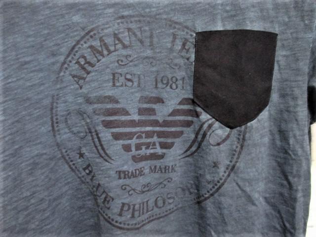 ☆ARMANI JEANS アルマーニジーンズ プリント ロゴ ヴィンテージ Tシャツ 半袖/メンズ/S☆新作モデル < ブランド ☆ARMANI JEANS アルマーニジーンズ プリント ロゴ ヴィンテージ Tシャツ 半袖/メンズ/S☆新作モデル < ブランドの
