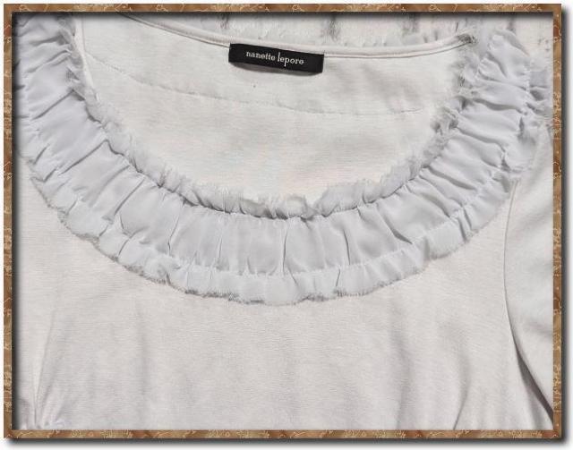 ナネットレポー シフォン付きカットソー < 女性ファッション  ナネットレポー シフォン付きカットソー < 女性ファッションの