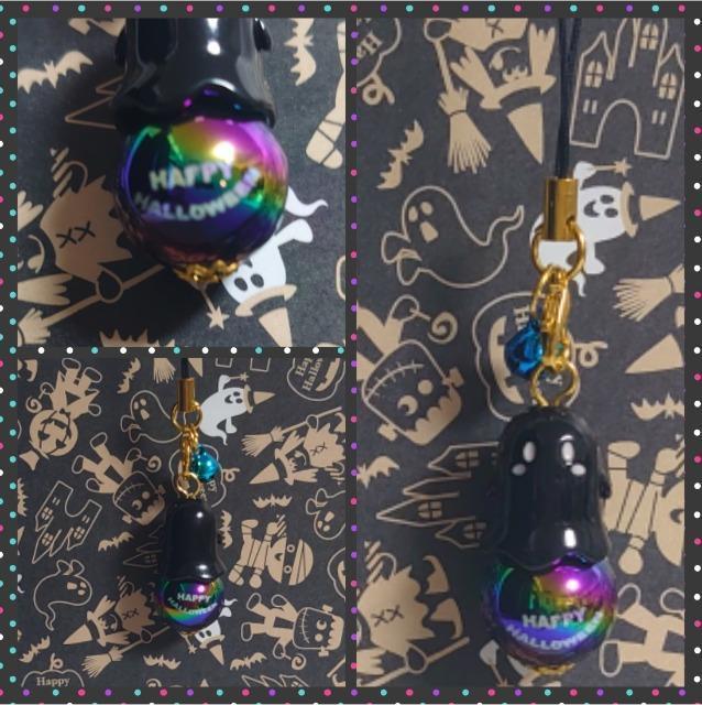 ハンドメイド♪おばけビーズストラップ〜玉乗り〜ブラック < ペット/手芸/園芸  ハンドメイド♪おばけビーズストラップ〜玉乗り〜ブラック < ペット/手芸/園芸の