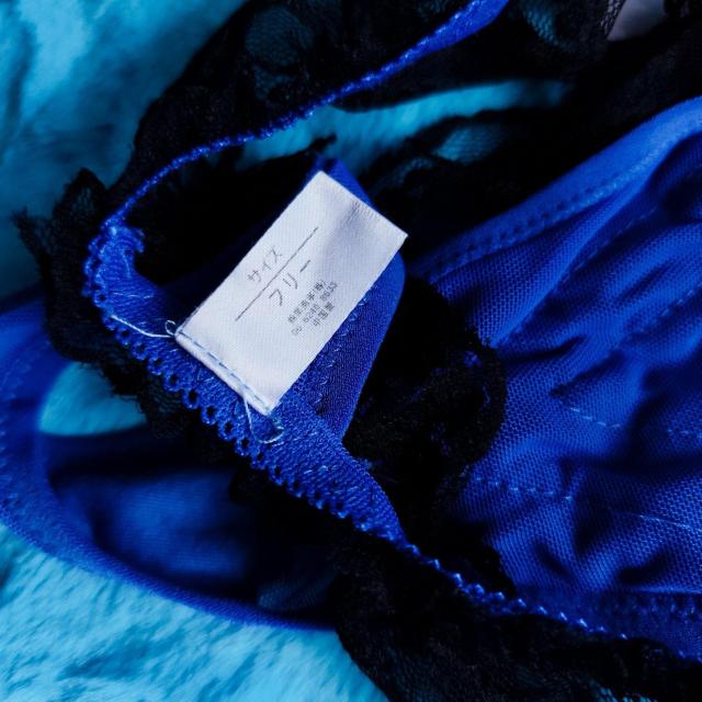 激エロカワッ。。。レースフリルTバック。。。ショーツ。。。パンティー。。。ブルー×ブラック。。。。。 < 女性ファッション  激エロカワッ。。。レースフリルTバック。。。ショーツ。。。パンティー。。。ブルー×ブラック。。。。。 < 女性ファッションの