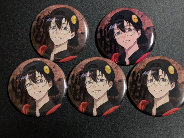 高田村交易所/1周年記念/おまおじ/缶バッジ5個セット/モバペイ < タレントグッズ  高田村交易所/1周年記念/おまおじ/缶バッジ5個セット/モバペイ  < タレントグッズの