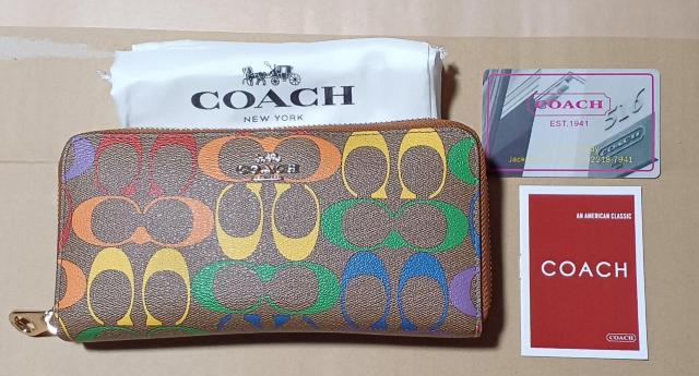 ���K�iCOACH �R�[�` �����z �V�O�l�`���[ ���E���h�t�@�X�i�[ ���C���{�[ C4537  �� �u�����h�� 