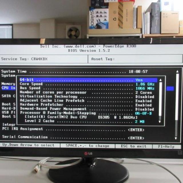 [CRW4KBX] 1UbNT[o[ DELL PowerEdge R300 RAM-5GB Cel  PC{/Ӌ@ 