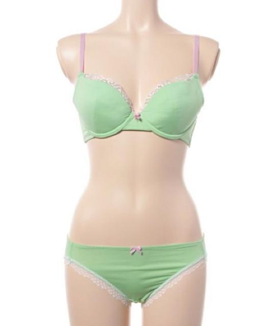 上向きバスト【新品】PEACH JOHNピーチジョン ●YMシンプルパレッタブラセット 上下セット●E65●黄緑グリーン < ブランド  上向きバスト【新品】PEACH JOHNピーチジョン ●YMシンプルパレッタブラセット 上下セット●E65●黄緑グリーン < ブランドの