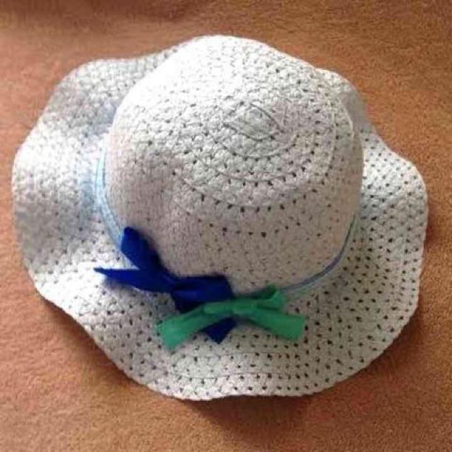 新品■キッズ 子供用 レース&リボン ハット 麦わら帽子 涼しい 軽量 形状記憶◆ブルー < キッズ/ベビー  新品■キッズ 子供用 レース&リボン ハット 麦わら帽子 涼しい 軽量 形状記憶◆ブルー  < キッズ/ベビーの