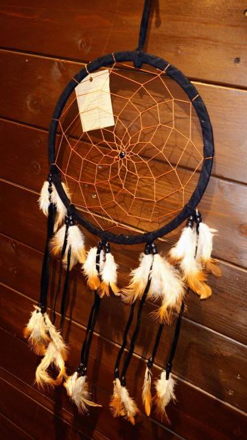 ドリームキャッチャー★直径22cm★全長60cm★中型サイズ★ブラック★インテリア★オブジェ★装飾★魔除け★新品未使用★送料無料 < インテリア/ライフ ドリームキャッチャー★直径22cm★全長60cm★中型サイズ★ブラック★インテリア★オブジェ★装飾★魔除け★新品未使用★送料無料 < インテリア/ライフの