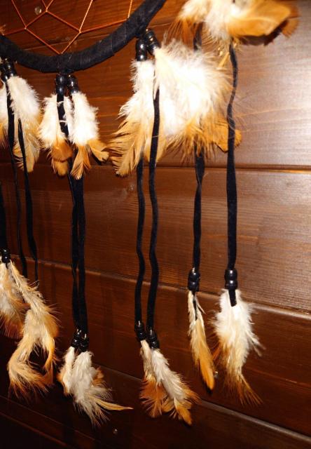 ドリームキャッチャー★直径22cm★全長60cm★中型サイズ★ブラック★インテリア★オブジェ★装飾★魔除け★新品未使用★送料無料 < インテリア/ライフ ドリームキャッチャー★直径22cm★全長60cm★中型サイズ★ブラック★インテリア★オブジェ★装飾★魔除け★新品未使用★送料無料 < インテリア/ライフの