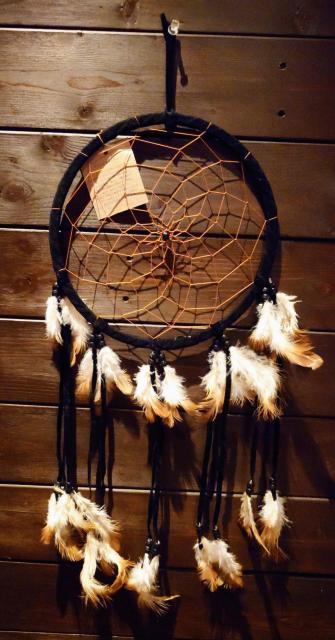 ドリームキャッチャー★直径22cm★全長60cm★中型サイズ★ブラック★インテリア★オブジェ★装飾★魔除け★新品未使用★送料無料 < インテリア/ライフ ドリームキャッチャー★直径22cm★全長60cm★中型サイズ★ブラック★インテリア★オブジェ★装飾★魔除け★新品未使用★送料無料 < インテリア/ライフの