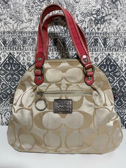 【中古】COACH コーチ ポピー シグネチャー トートバッグ ショルダー < ブランド  【中古】COACH コーチ ポピー シグネチャー トートバッグ ショルダー  < ブランドの