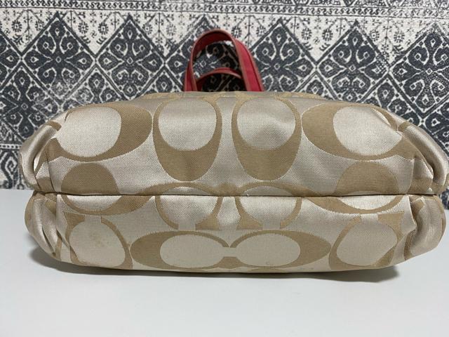 【中古】COACH コーチ ポピー シグネチャー トートバッグ ショルダー < ブランド  【中古】COACH コーチ ポピー シグネチャー トートバッグ ショルダー < ブランドの