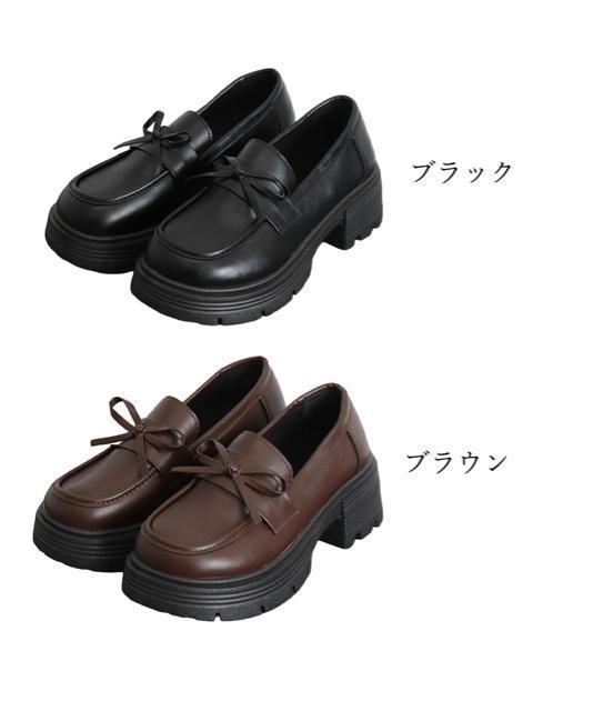 送料無料 新品 ローファー レディース レザー調 リボン < 女性ファッション 送料無料 新品 ローファー レディース レザー調 リボン < 女性ファッションの