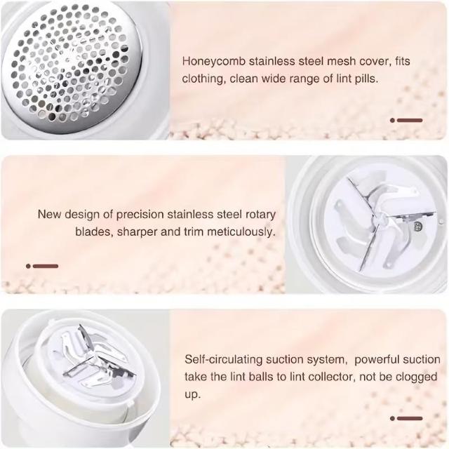 超お買い得1290円★充電式電動リントリムーバー、衣類・カーペット用ポータブルシェーバー、USBケーブルとブラシで効果的 < 女性ファッション 超お買い得1290円★充電式電動リントリムーバー、衣類・カーペット用ポータブルシェーバー、USBケーブルとブラシで効果的 < 女性ファッションの