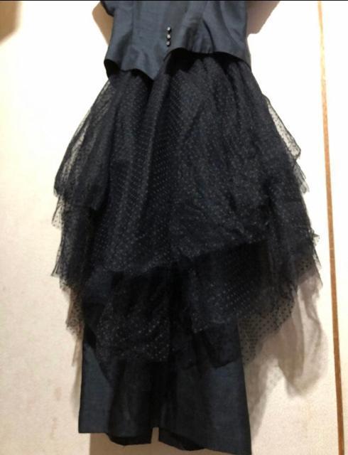 ジュネGenetpelsone スーツに見える チュール付きワンピース 日本製 < 女性ファッション ジュネGenetpelsone スーツに見える チュール付きワンピース 日本製 < 女性ファッションの