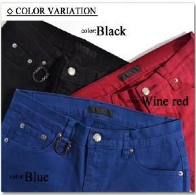 【MIDAS】《New》ロック&ヴィジュアル系★スキニー/カットデニム<ブルーL> < ブランド  【MIDAS】《New》ロック&ヴィジュアル系★スキニー/カットデニム<ブルーL> < ブランドの