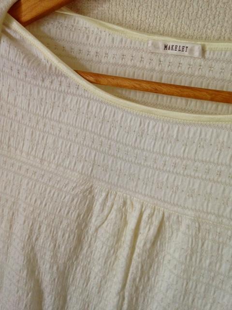 MAKELET メイクレット◆オフホワイト ふわふわワッフル素材 カットソー Tシャツ◆Lサイズ < ブランド  MAKELET メイクレット◆オフホワイト ふわふわワッフル素材 カットソー Tシャツ◆Lサイズ < ブランドの
