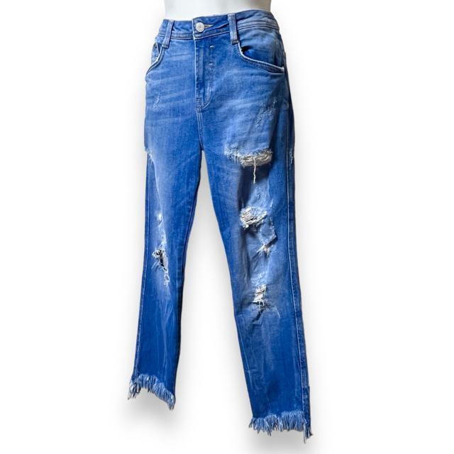 【ZARA】ダメージ&クラッシュ加工☆デニムパンツ < ブランド  【ZARA】ダメージ&クラッシュ加工☆デニムパンツ < ブランドの